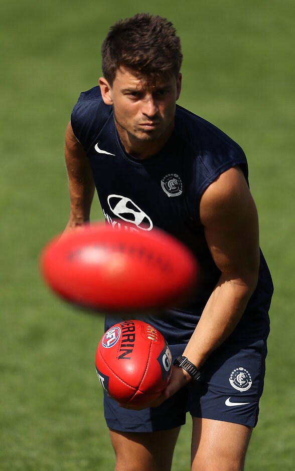 AFL 2018 Training - Carlton 070218 Alex Silvagni has announced his retirement from the AFL - AFL,Carlton Blues,Alex Silvagni